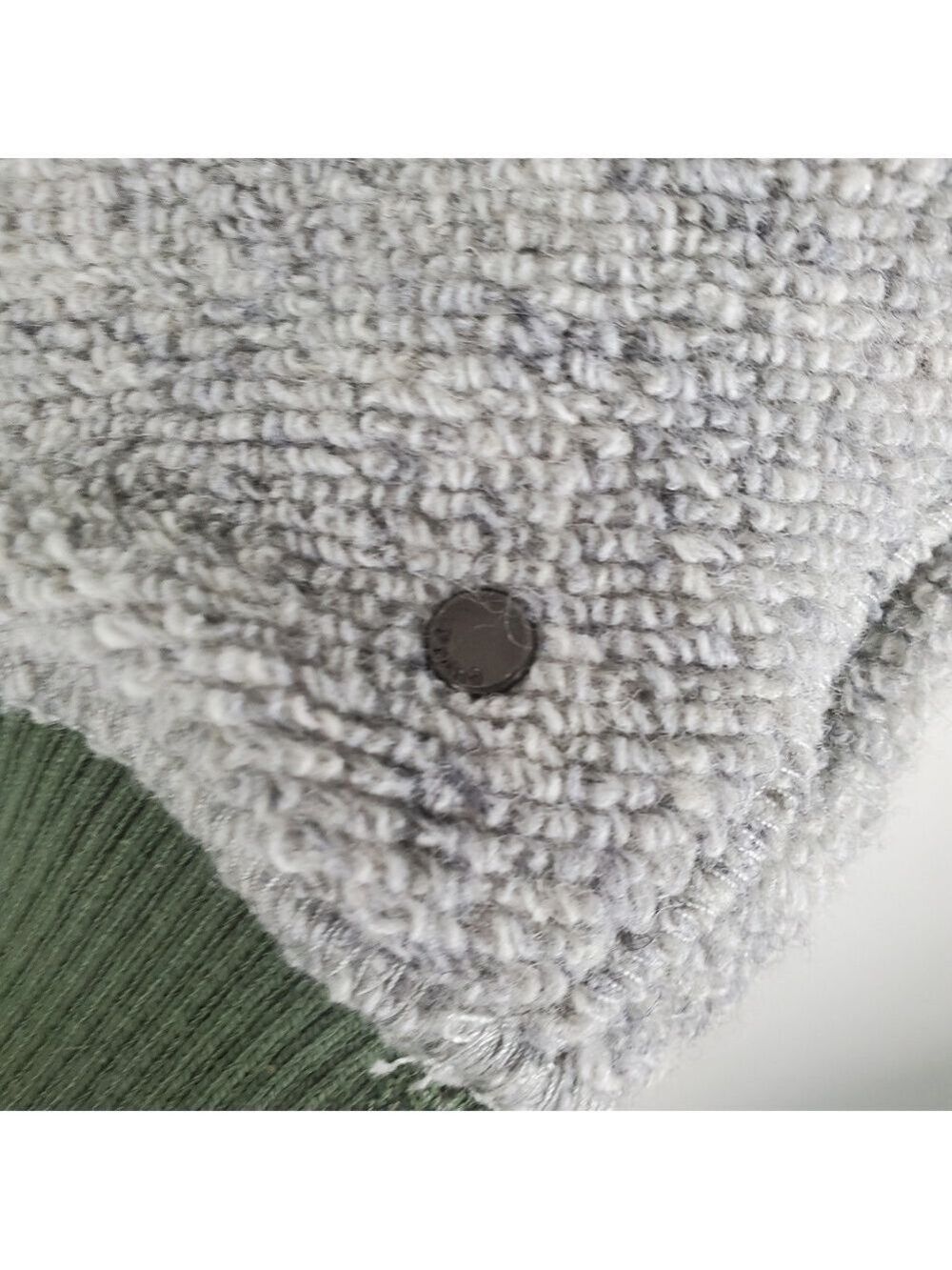 Prana Color Block Pullover Sweater XS Gray Olive Green - Picture 3 of 11